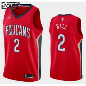 Camiseta Niños New Orleans Pelicans Lonzo Ball 2 2020-21 Jordan Brand Statement Edition Swingman